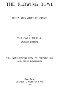 title page of The Flowing Bowl
