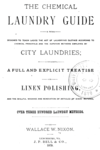 title page of The Chemical Laundry Guide
