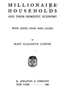 title page of Millionaire Households