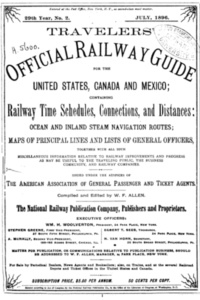 title page for The Official Railway Guide